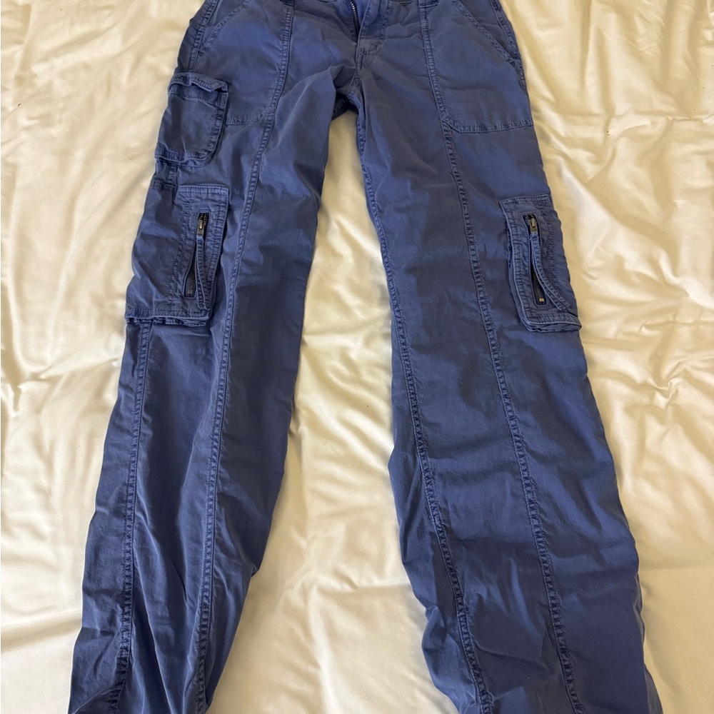 Hollister Low-Rise Baggy Pants in Slate Blue